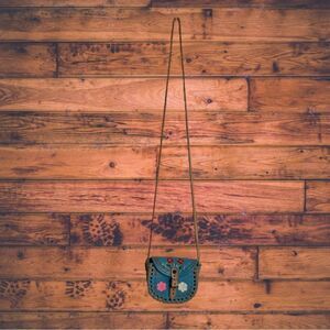 5 for $25🔥Tiny Tooled Painted Leather Purse